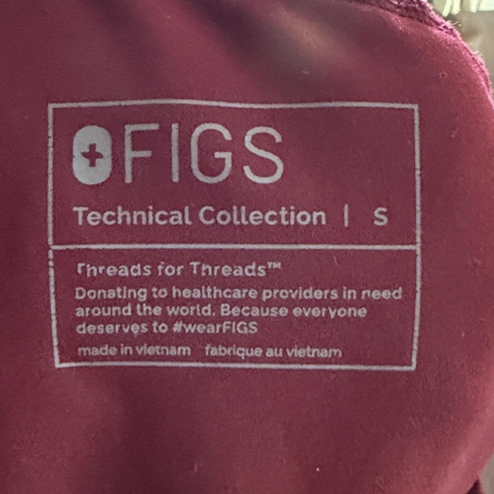 Figs Maroon Jogger Pants - Picture 3 of 4
